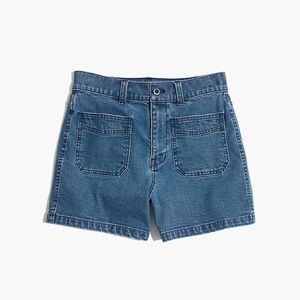 Madewell High-Rise Denim Shorts: Patch Pocket